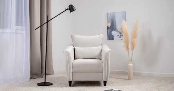 Кресло для отдыха Берта ТК 770 велюр Mirage dove серый