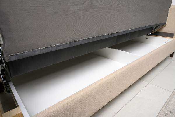 Диван-кровать прямой Эмили ТД 911 велюр светло-бежевый