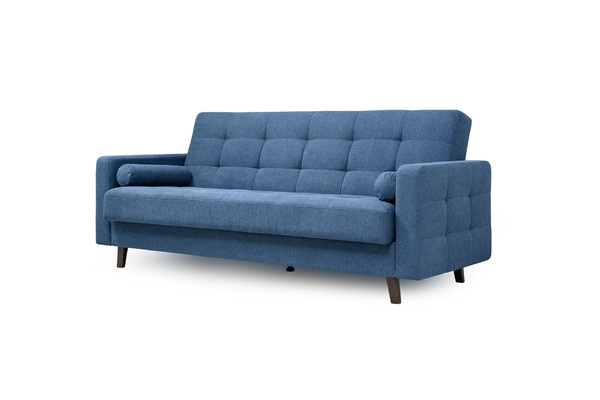 Диван-кровать прямой Эмили ТД 913 велюр синий