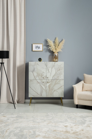 Шкаф Флоу 16.329 кашемир 5981 BS, белый PE шагрень, фотопечать