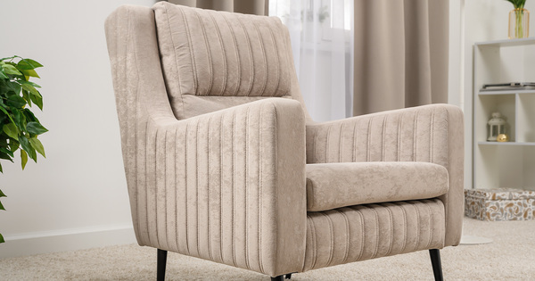 Кресло для отдыха Изабель ТК 738 велюр Романс пебл бежевый
