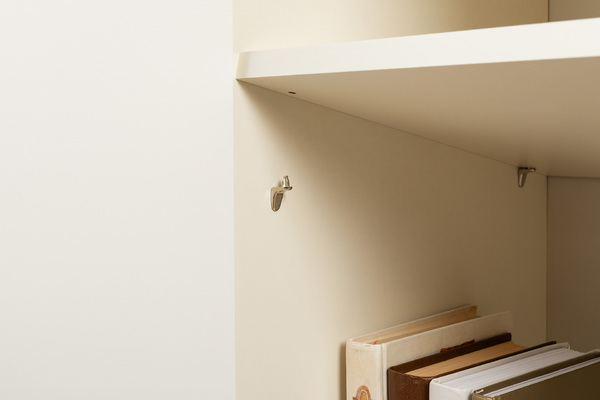 Гостиная Марион композиция 2 слоновая кость С341 PE, слоновая кость 6898 ПВХ, белый PE шагрень (собирается на любую сторону)