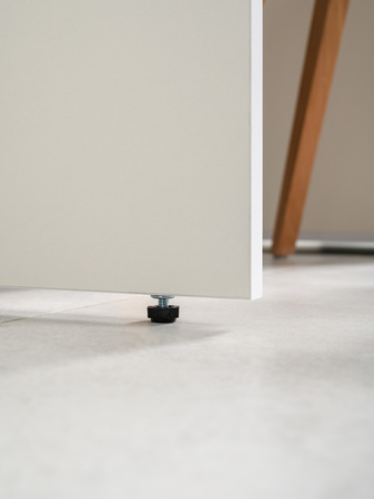 Стол письменный Остин 12.159 белый PE шагрень, дуб золотой CRAFT, белая шагрень 4101 ПВХ, сборка на любую сторону