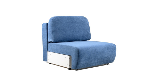 Диван-кровать прямой Тэдди 1504 композиция 1, букле Pique 009 синий, модульная система